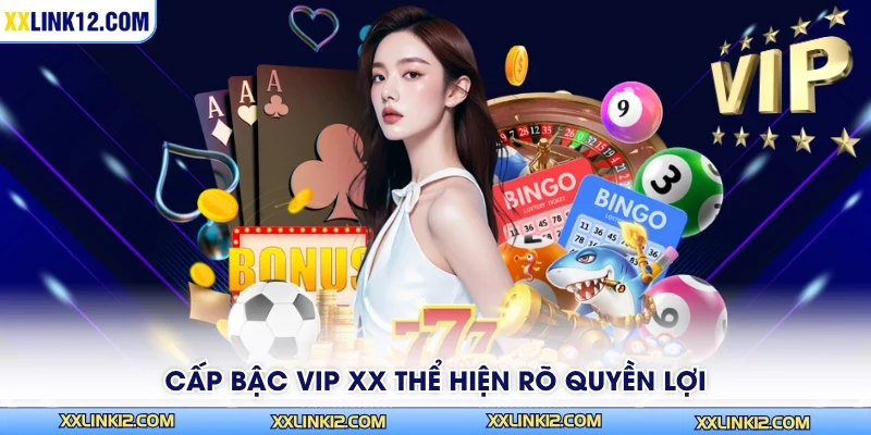 Cấp bậc VIP XX thể hiện rõ quyền lợi